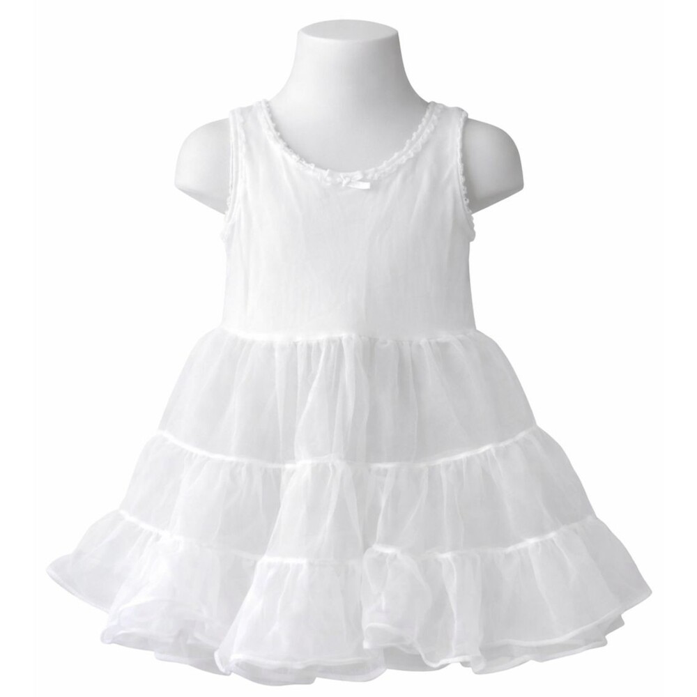 Vintage 80s Copper Key Girls Full Circle Crinoline Slip Size 3T Full Double Tier